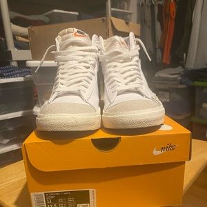 Like new Size 11, Nike Hi Blazer, EUC, worn once, paid $100 at time of purchase.